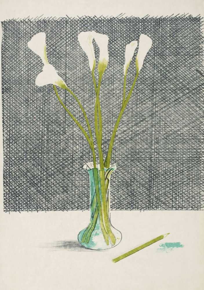 David Hockney, ‘Lilies’, 2009, Print, Lithograph on paper, null, Numbered