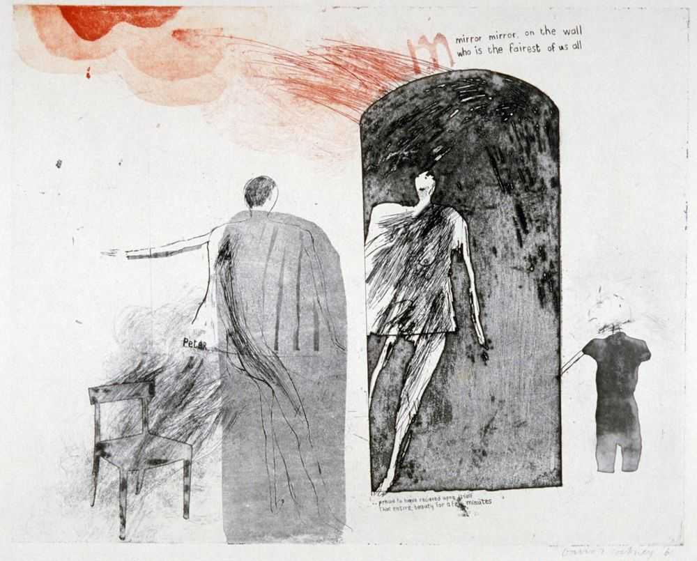 David Hockney, ‘Mirror, Mirror On The Wall’, 1961, Print, Etching and aquatint on paper, null, Numbered