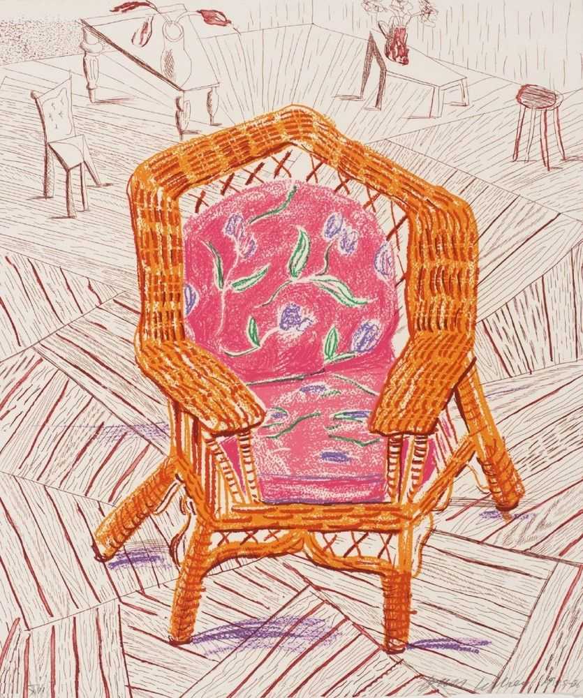 David Hockney, ‘Number One Chair’, 1986, Print, Lithograph on paper, null, Numbered