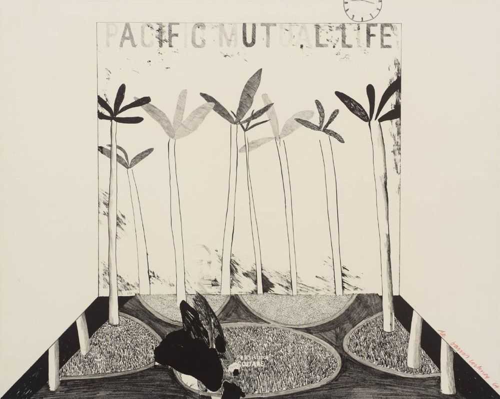 David Hockney, ‘Pacific Mutual Life’, 1964, Print, Lithograph on paper, null, Numbered