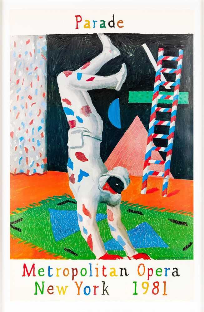 David Hockney, ‘Parade’, 1977, Print, Oil on canvas, null, Numbered