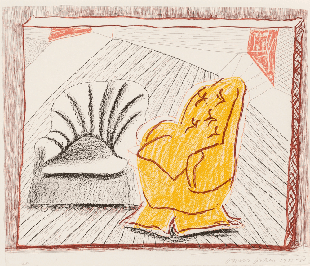 David Hockney, ‘Picture Of Two Chairs’, 1985, Print, Lithograph in colors, on wove paper, null, Numbered
