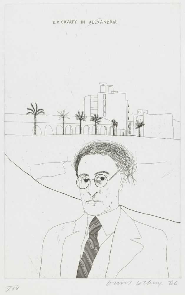 David Hockney, ‘Portrait Of Cavafy In Alexandria’, 1966, Print, Etching and aquatint on paper, null, Numbered