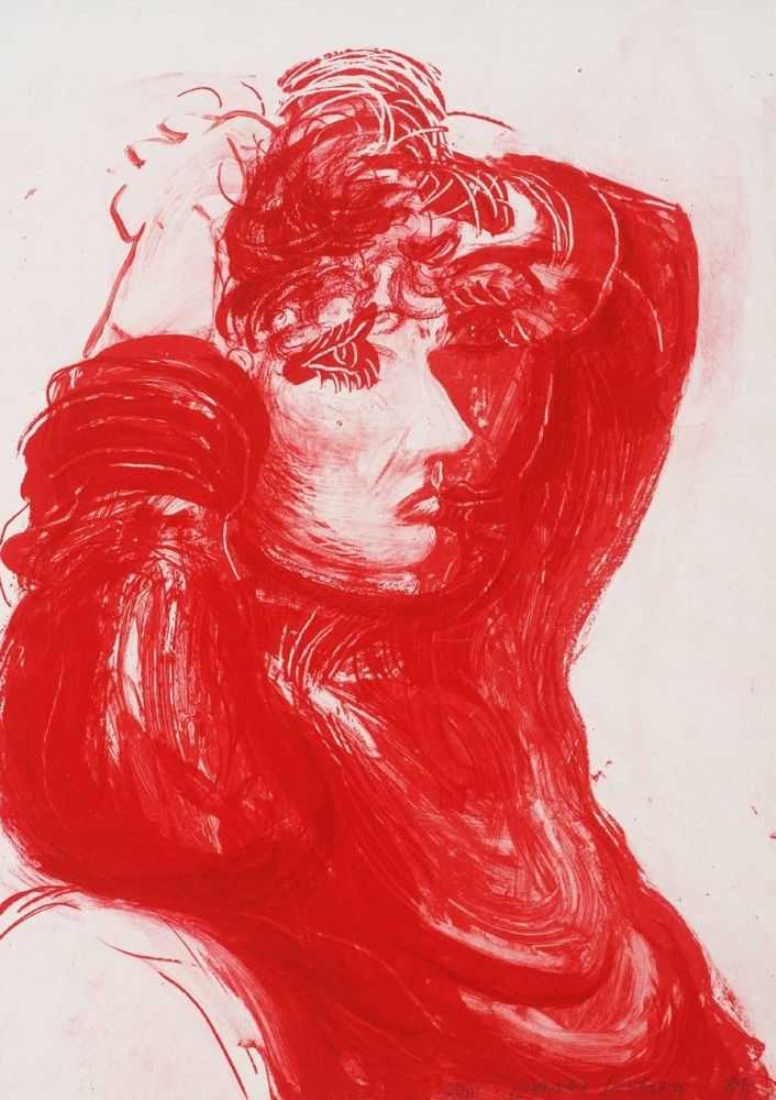 David Hockney, ‘Red Celia’, 1984, Print, Lithograph on paper, null, Numbered