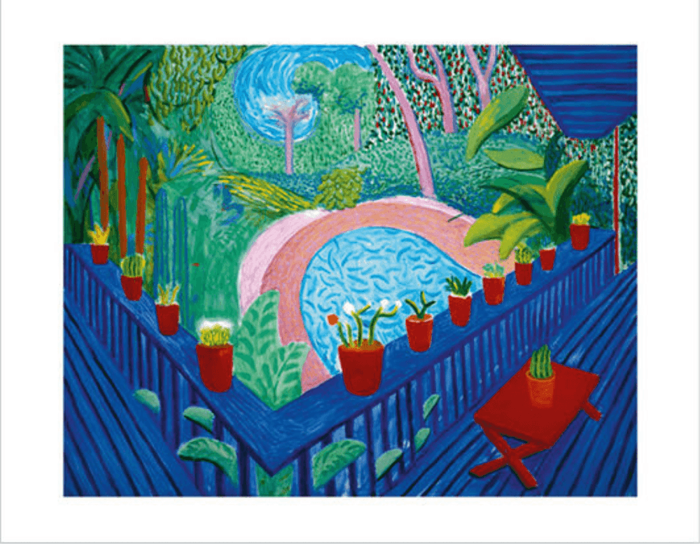 David Hockney, ‘Red Pots in the Garden (Tate 2017)’, 2017, Print, 10 colour Pigment printed on 330gsm Somerset Enhanced Radiant White 100% cotton rag paper with hand torn edges, Tate, 