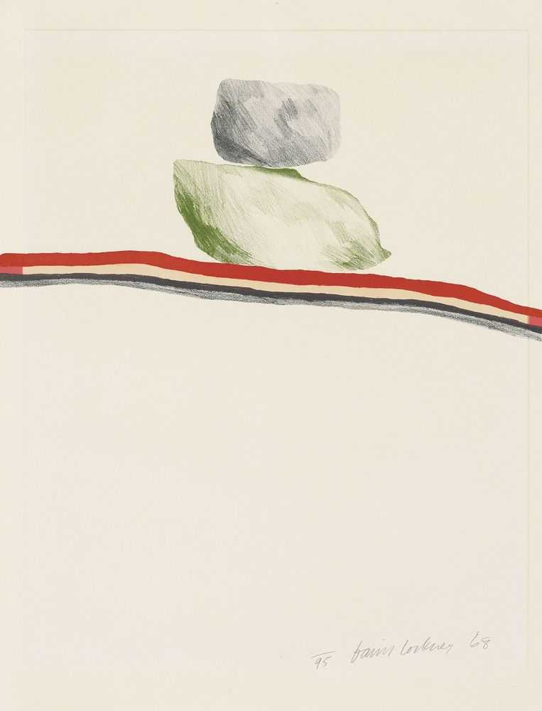 David Hockney, ‘Rocks Nevada’, 1968, Print, Lithograph in colours on watermarked BFK Rives paper, null, Numbered