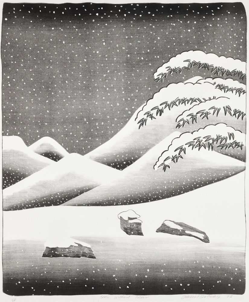 David Hockney, ‘Snow Without Colour’, 1973, Print, Lithograph and screenprint in black, grey and white on wove paper, null, Numbered