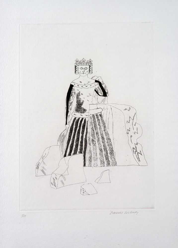 David Hockney, ‘The Rescued Princess’, 1969, Print, Etching on Hodgkinson handmade paper, null, Numbered