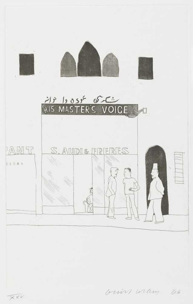David Hockney, ‘The Shop Window Of A Tobacco Store’, 1966, Print, Etching and aquatint on paper, null, Numbered