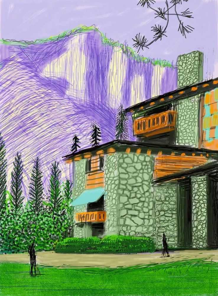 David Hockney, ‘The Yosemite Suite 23’, 2010, Print, iPad drawing in colors, on wove paper, null, Numbered