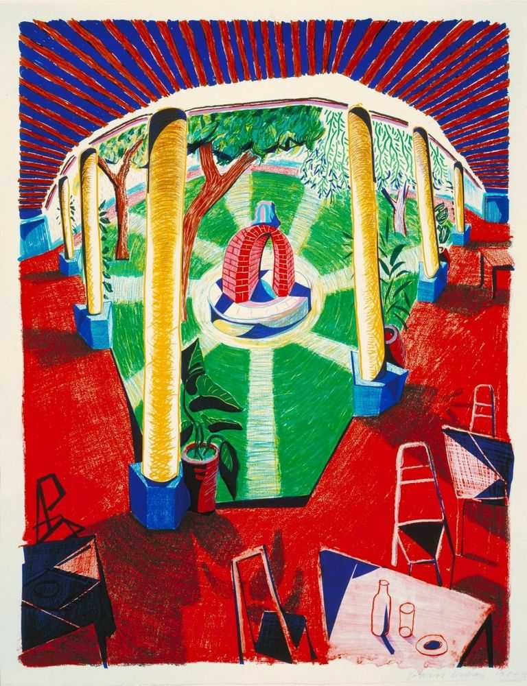 David Hockney, ‘Views Of Hotel Well III’, 1985, Print, Lithograph on paper, null, Numbered