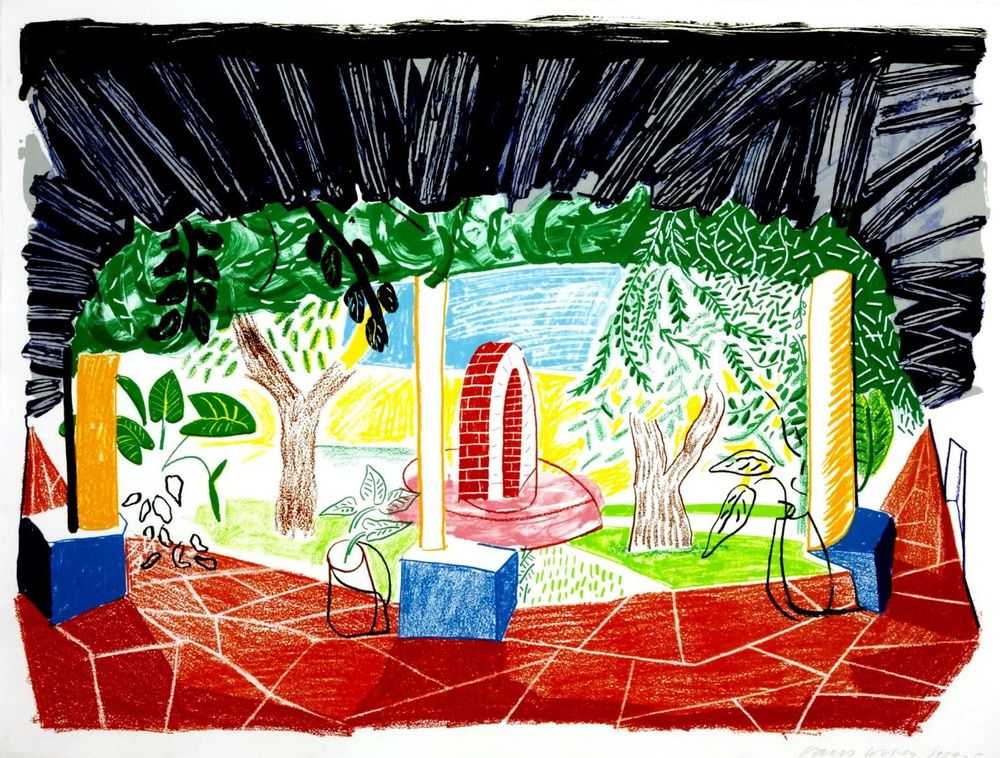 David Hockney, ‘Views Of Hotel Well I’, 1985, Print, Lithograph on paper, null, Numbered