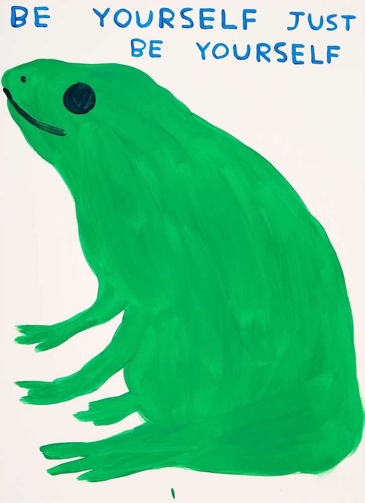 David Shrigley, ‘Be Yourself Just Be Yourself’, 2023, Print, 12 colour screenprint with a two varnish overlay, Nicolai Wallner, Numbered