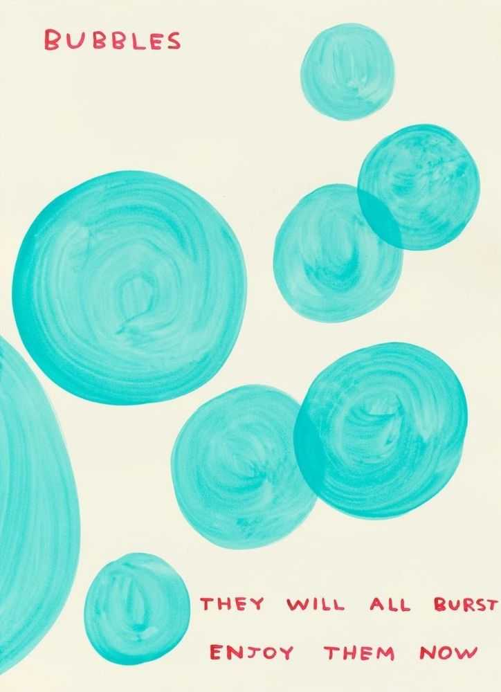 David Shrigley, ‘Bubbles’, 2024, Print, Acrylic on paper, Shrig Shop, Numbered, Handfinished