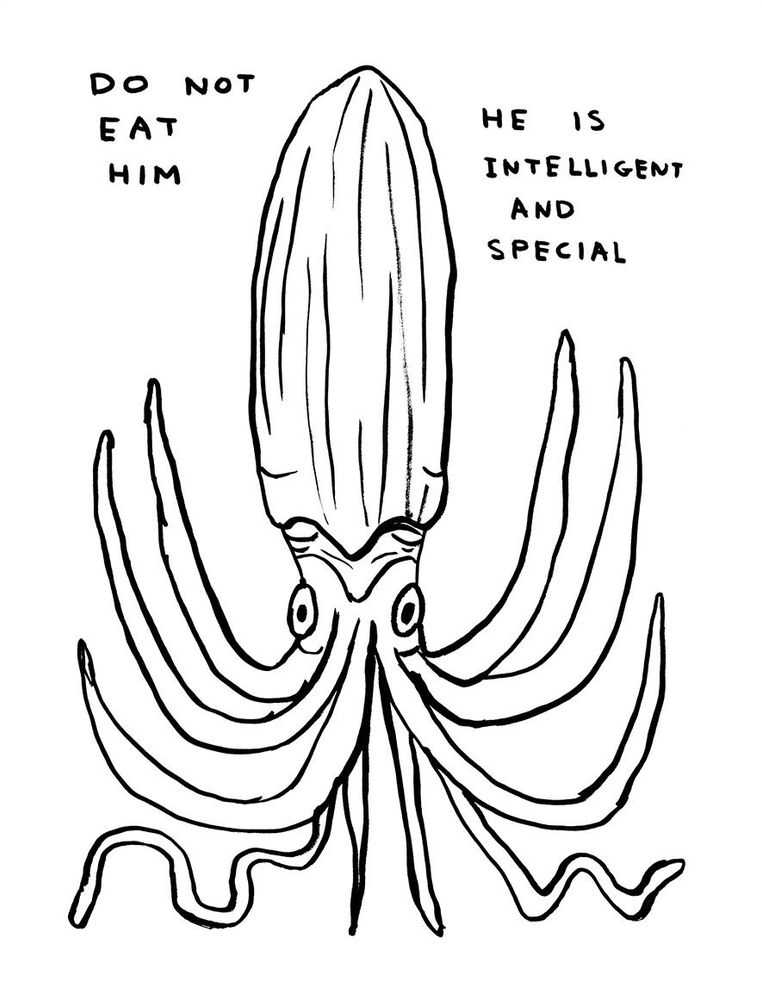 David Shrigley, ‘Do Not Eat Him’, 2022, Print, Poster printed on 200g Munken Lynx paper, Shrig Shop, 