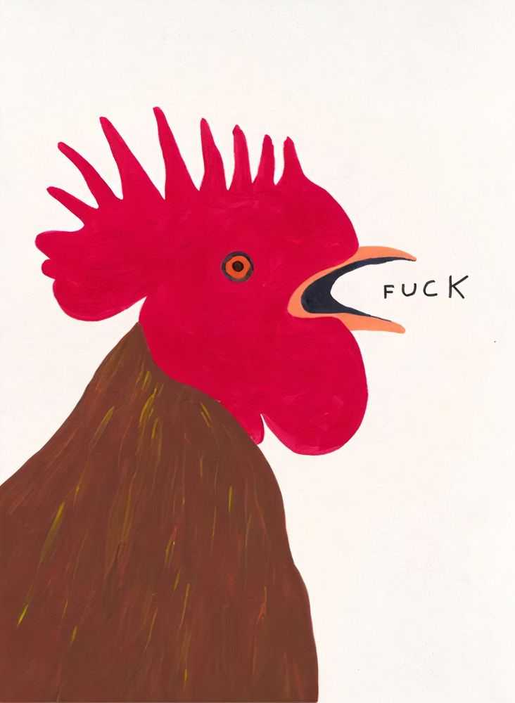 David Shrigley, ‘Fuck’, 2021, Print, Screenprint in colours, DDT, Numbered