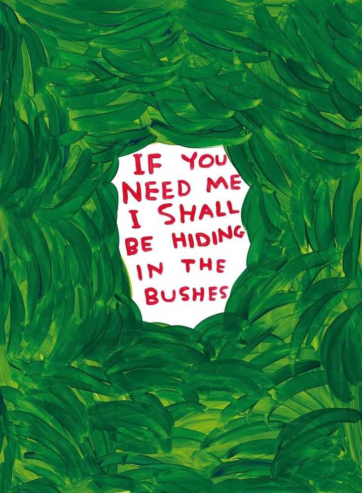David Shrigley, ‘If You Need Me’, 2022, Print, Off-set lithography printed on 200g Arctic Volume, Shrig Shop, 