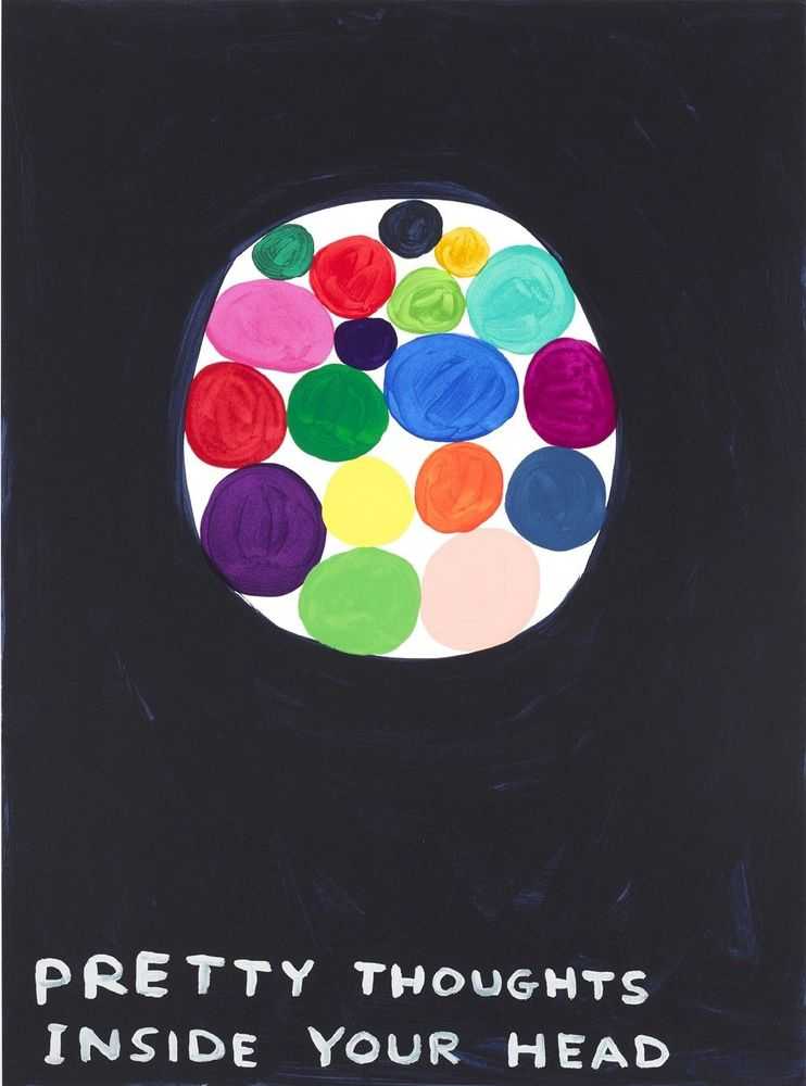 David Shrigley, ‘Pretty Thoughts Inside Your Head’, 2018, Print, 38 colour screenprint on Somerset Tub Sized 410gsm paper, Counter Editions, Numbered, Dated
