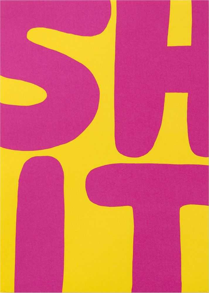 David Shrigley, ‘Shit’, 2012, Print, screenprint on paper, Schaefer Grafik, Numbered, Dated