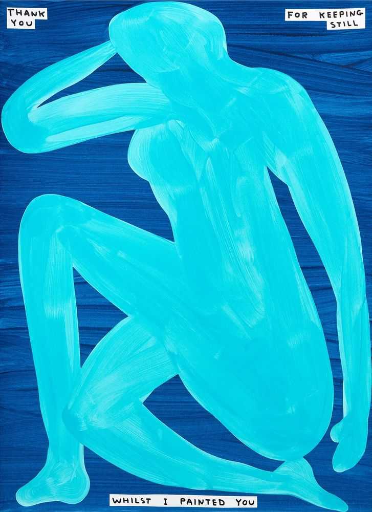 David Shrigley, ‘Thank You For Keeping Still’, 2023, Print, 14 colour screenprint with a two varnish overlay, Nicolai Wallner, Numbered