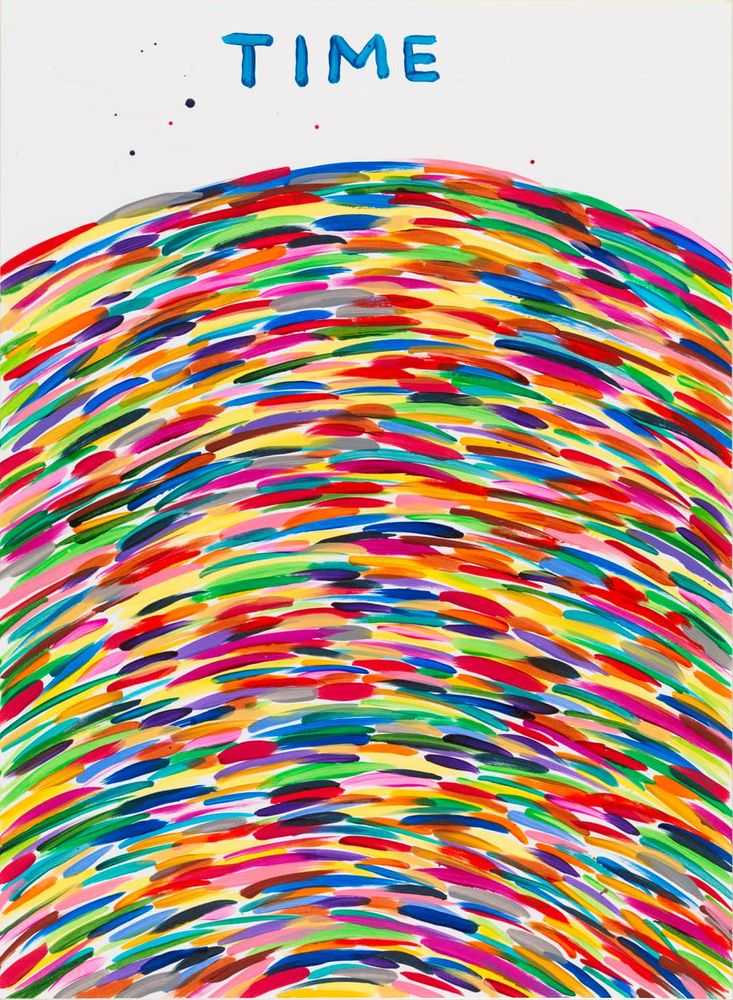 David Shrigley, ‘Time’, 2020, Print, Acrylic on paper, Stephen Friedman Gallery, Numbered, Dated, Handfinished