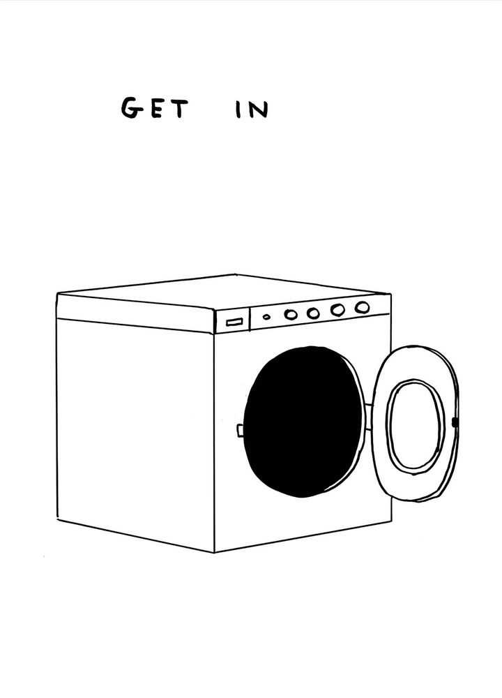 David Shrigley, ‘Untitled (Get In)’, 2023, Print, Off-set lithography on 200g Munken Lynx, Shrig Shop, 