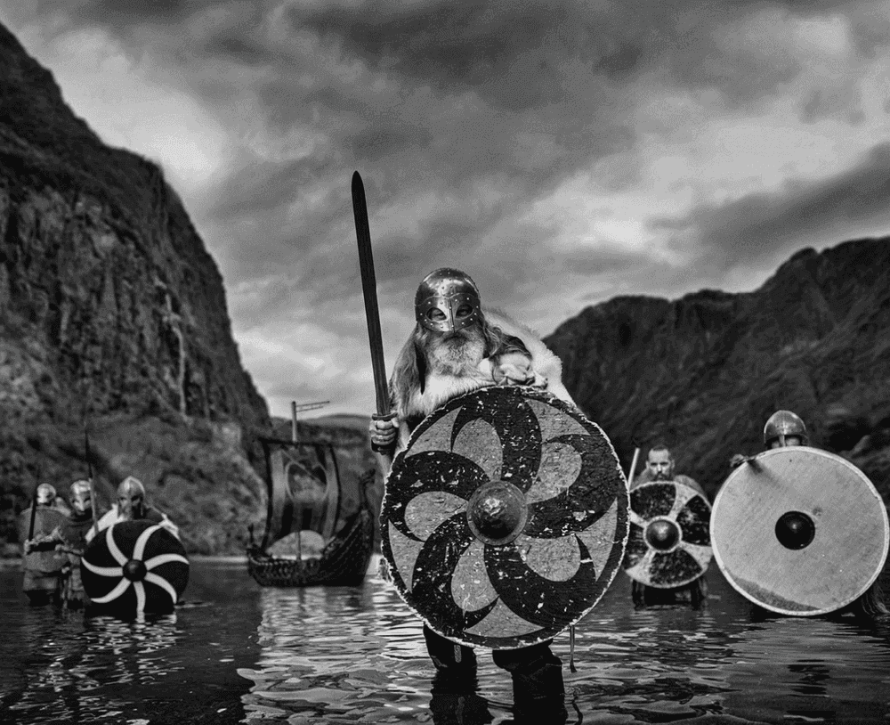 David Yarrow, ‘Vikings’, 2023, Print, Archival Pigment Print, null, Numbered