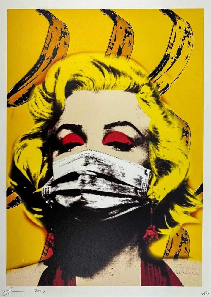 Death NYC, ‘Face Mask Monroe’, 2020, Print, Archival print on textured fine art watercolor paper., null, Numbered, Dated