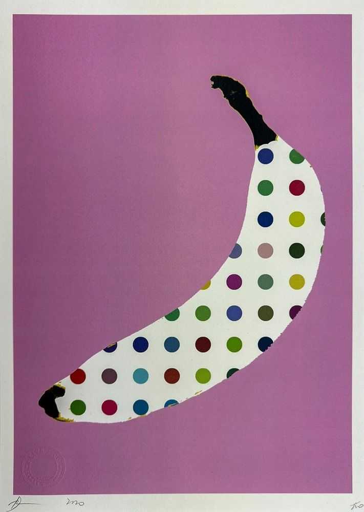 Death NYC, ‘Hirst's Banana Dots’, 2020, Print, Archival print on textured fine art watercolor paper., null, Numbered, Dated