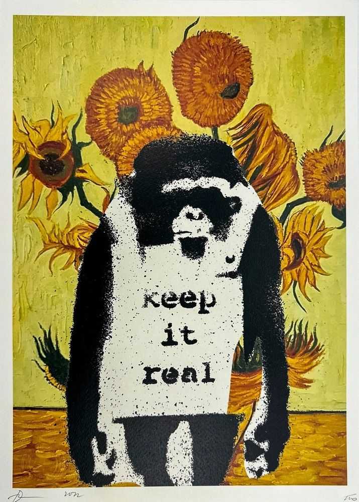 Death NYC, ‘Keep it Real Van Gogh’, 2020, Print, Lithograph print on textured fine art watercolor paper., null, Numbered, Dated