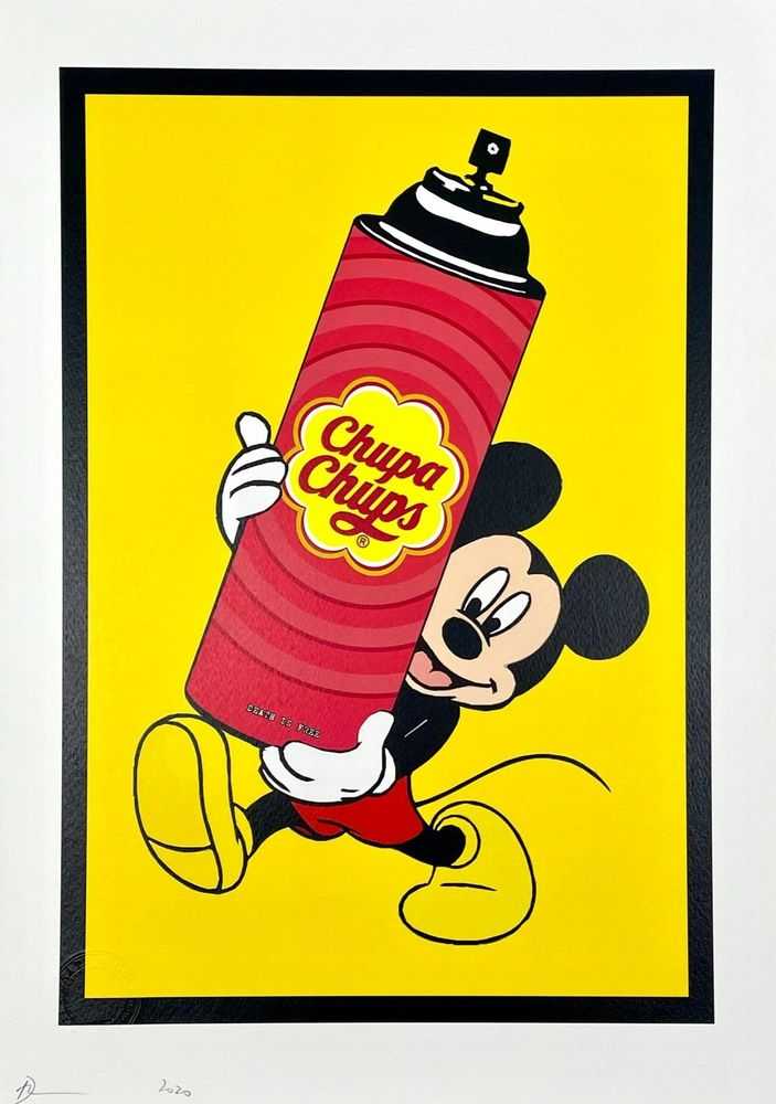 Death NYC, ‘Mickey Chupa Spray’, 2020, Print, Archival print on textured fine art watercolor paper., null, Numbered, Dated
