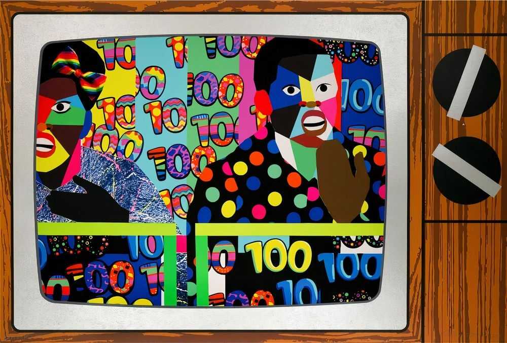 Derrick Adams, ‘This Could All be Yours’, 2021, Print, Inkjet and 6 colour screenprint on paper, Lower East Side Printshop, Numbered