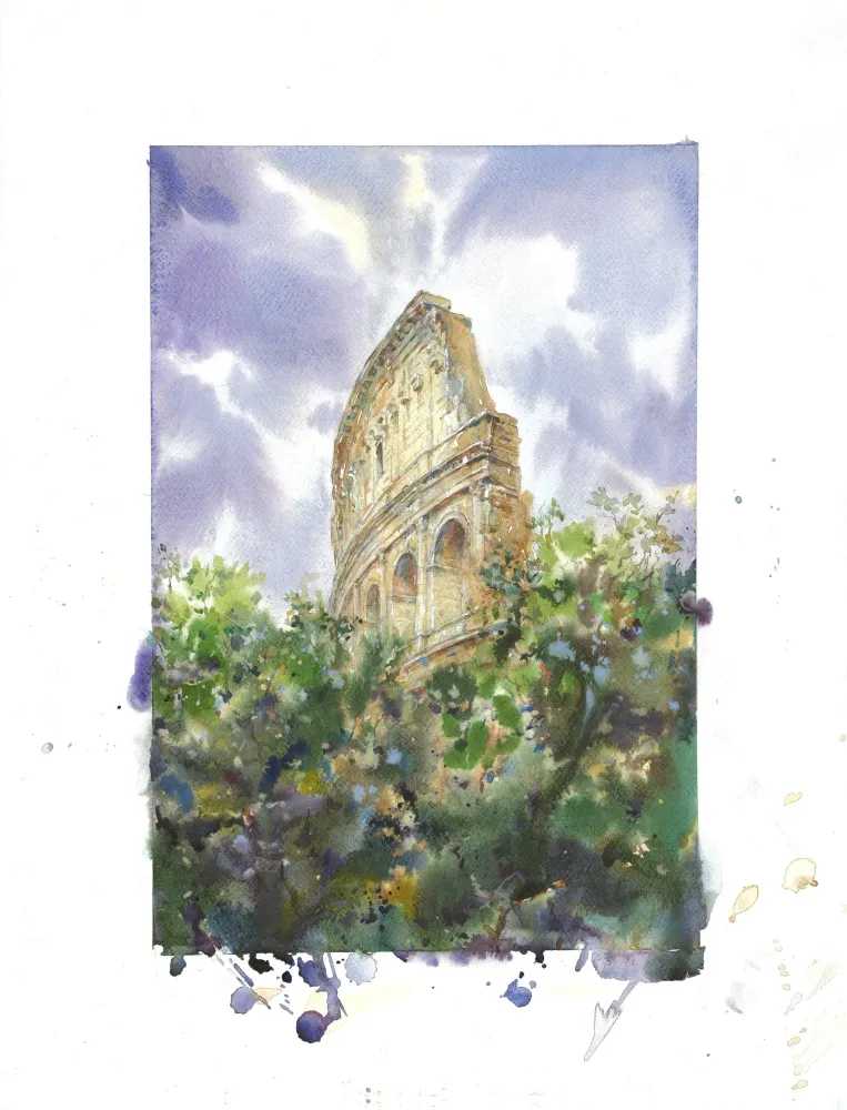 Devon Rodriguez, ‘Colloseo’, 2024, Print, Watercolour print on archival 21ml. 340g/m paper, Self Released, Numbered