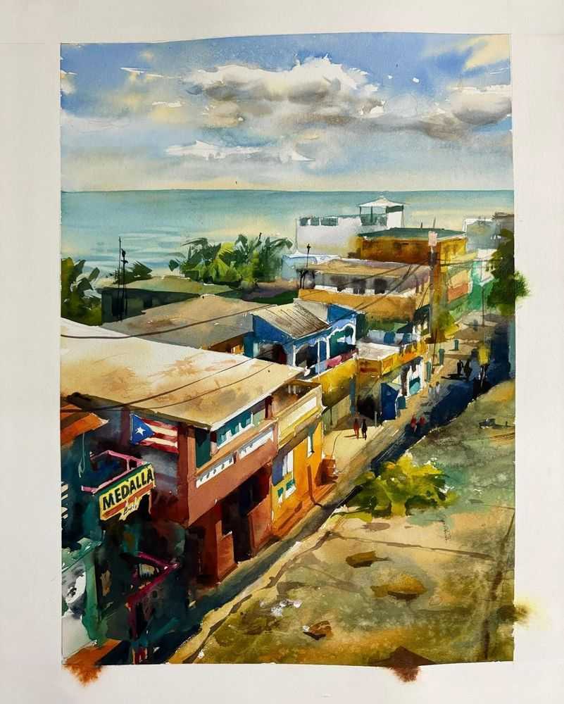 Devon Rodriguez, ‘The Edge of La Perla’, 2026, Print, Archival 21ml. 310g/m, null, Numbered