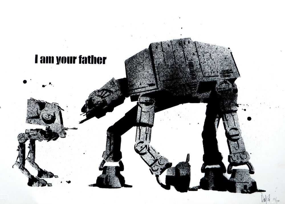 Dolk, ‘I Am Your Father’, 25-04-2007, Print, Handpulled screenprint on Keycolour Recycled Claywhite, 250gsm, Handmadeposters, Numbered
