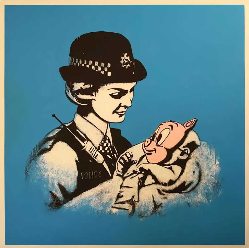 Dolk, ‘Pig Mask (Blue)’, 26-06-2012, Print, Screenprint on Conqueror Connoisseur Soft White 300gsm, Handmadeposters, Numbered