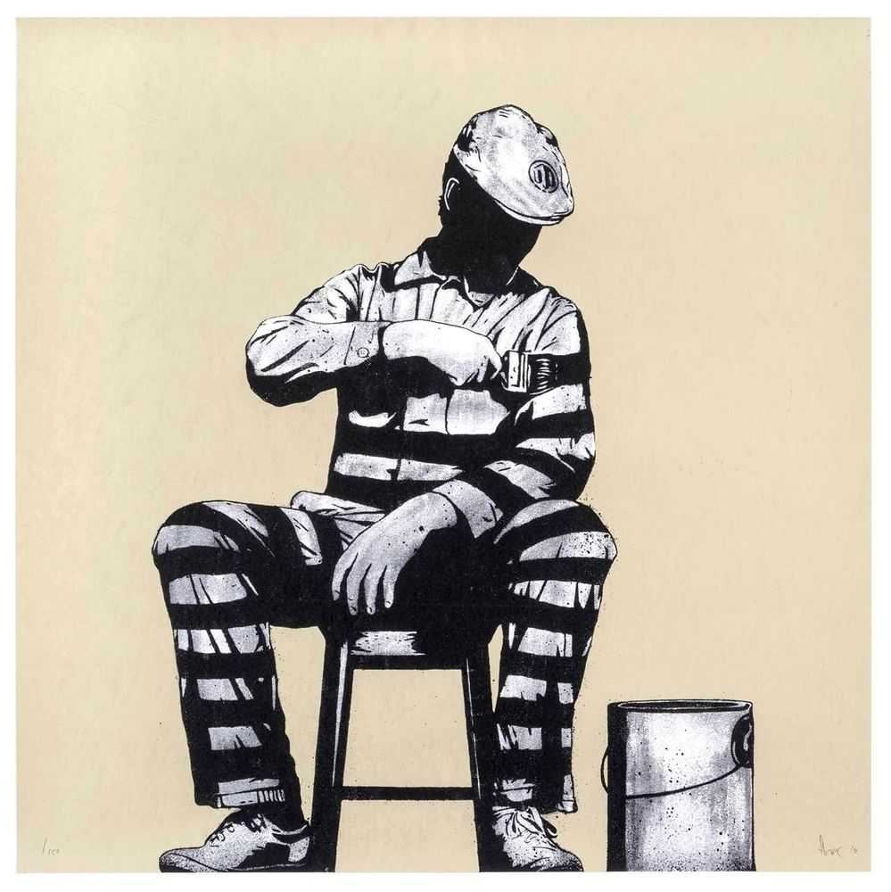 Dolk, ‘Prison Painter’, 14-09-2010, Print, Screenprint, Handmadeposters, Numbered
