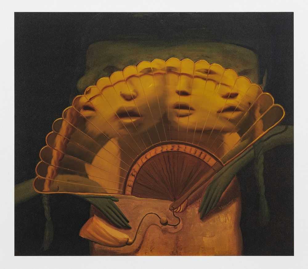 Dominique Fung, ‘Handheld Fan’, 2025, Print, UV pigment print with 13 layers of textured detailing and matt varnish seal on 410gsm Somerset Tub Sized Radiant White paper, Avant Arte, Numbered