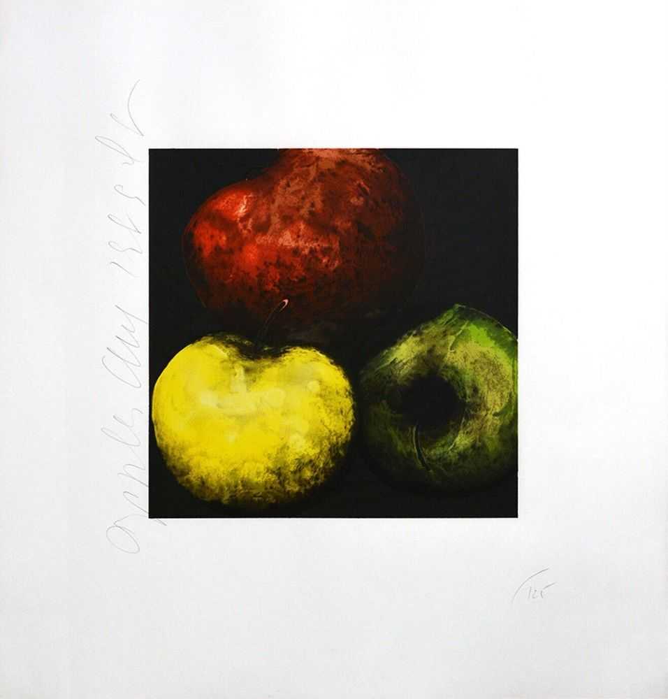 Donald Sultan, ‘Apples’, 1989, Print, Color Screenprint, null, Numbered, Dated