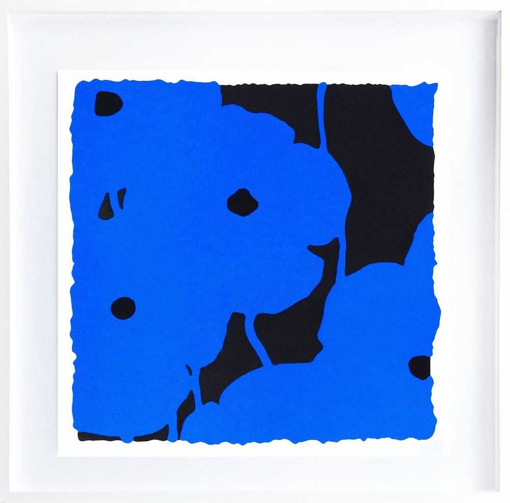 Donald Sultan, ‘Blues’, 2008, Print, Silkscreen print with flocking on 4-ply museum board, null, Framed