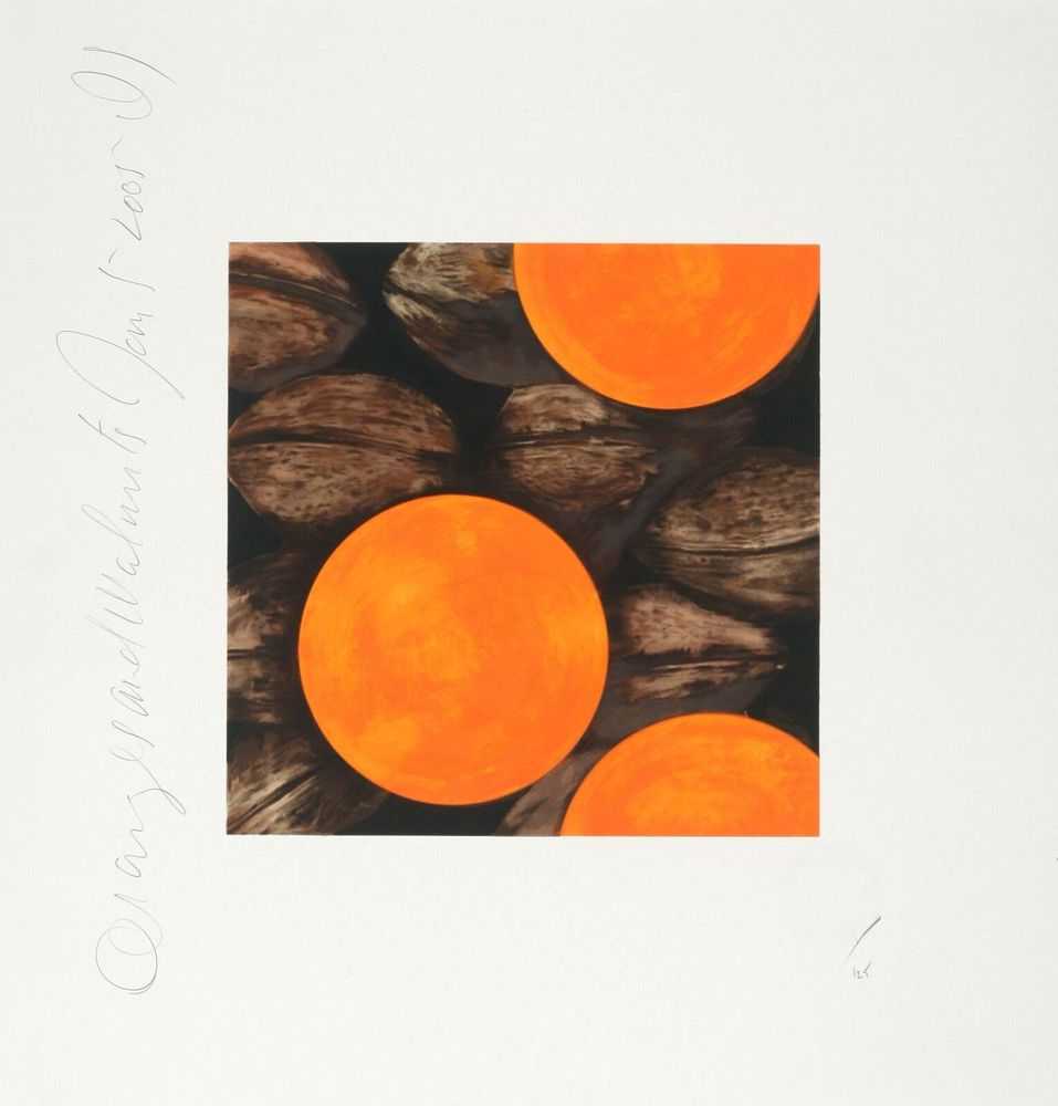 Donald Sultan, ‘Oranges and Walnuts, Jan. 5  2005’, 2005, Print, Silkscreen, Arte y Naturaleza, Numbered, Dated