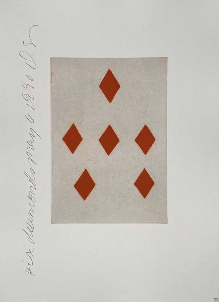 Donald Sultan, ‘Playing Cards (Six of Diamonds)’, 1990, Print, Aquatint, null, Numbered, Dated