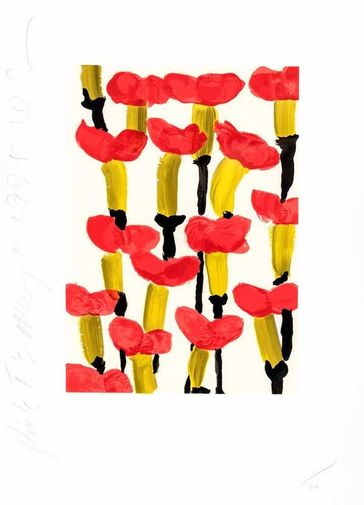 Donald Sultan, ‘Red Bells’, 1995, Print, Screenprint, The Metropolitan Museum of Art, New York with their blindstamp, Numbered, Dated