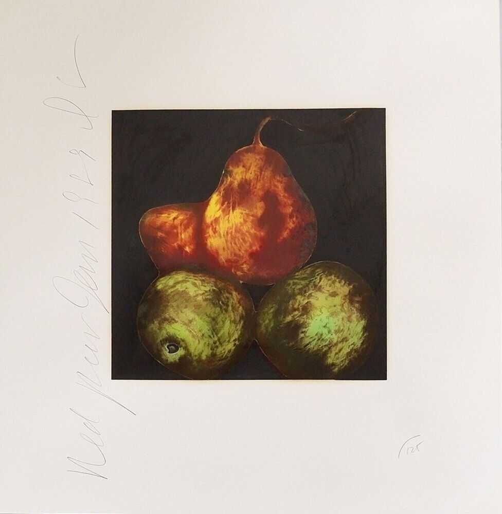 Donald Sultan, ‘Red Pears (from Fruits and Flowers)’, 1989, Print, Silkscreen on Paper, null, Numbered, Dated