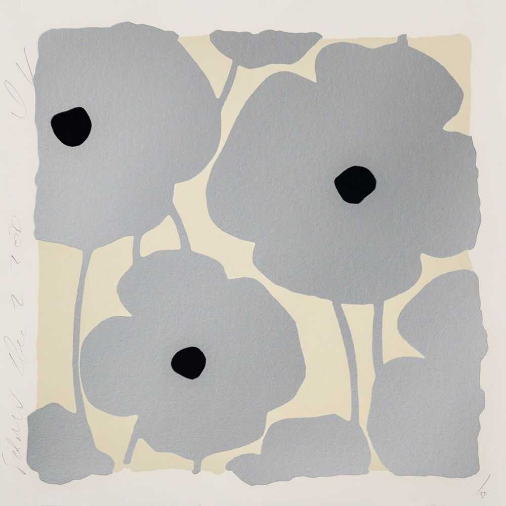 Donald Sultan, ‘Silvers, Dec 2, 2020’, 2020, Print, Color silkscreen with enamel inks and tar-like flocking on 2-ply museum board, null, Numbered, Dated