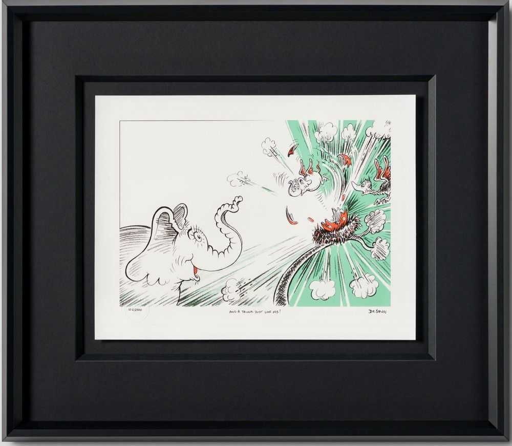 Dr. Seuss, ‘And a Trunk Just Like His!’, 2023, Print, Fine Art Print, Castle Fine Art, Numbered, Framed