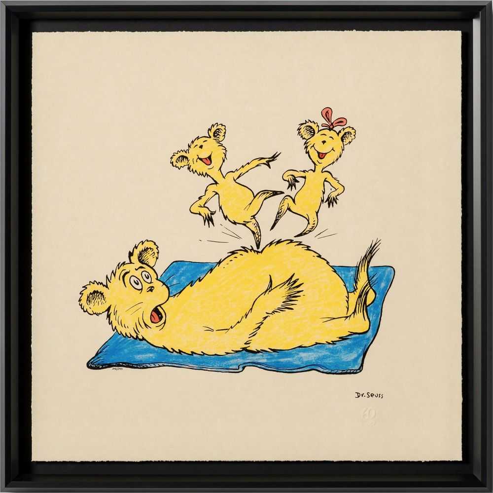 Dr. Seuss, ‘Hop On Pop - 60th Anniversary’, 2023, Print, Fine Art Print, Castle Fine Art, Numbered, Framed
