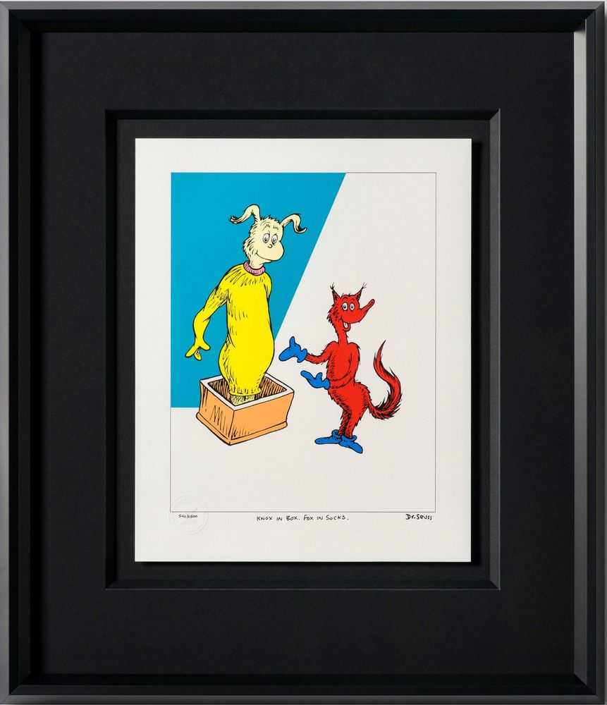 Dr. Seuss, ‘Knox in Box. Fox in Socks.’, 2023, Print, Fine Art Print, Castle Fine Art, Numbered, Framed