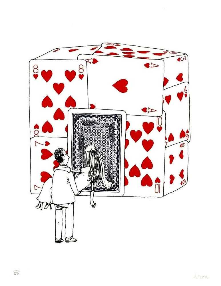 Dran, ‘House Of Cards’, 21-02-2015, Print, 4 Colour screenprint, Pictures On Walls, Numbered