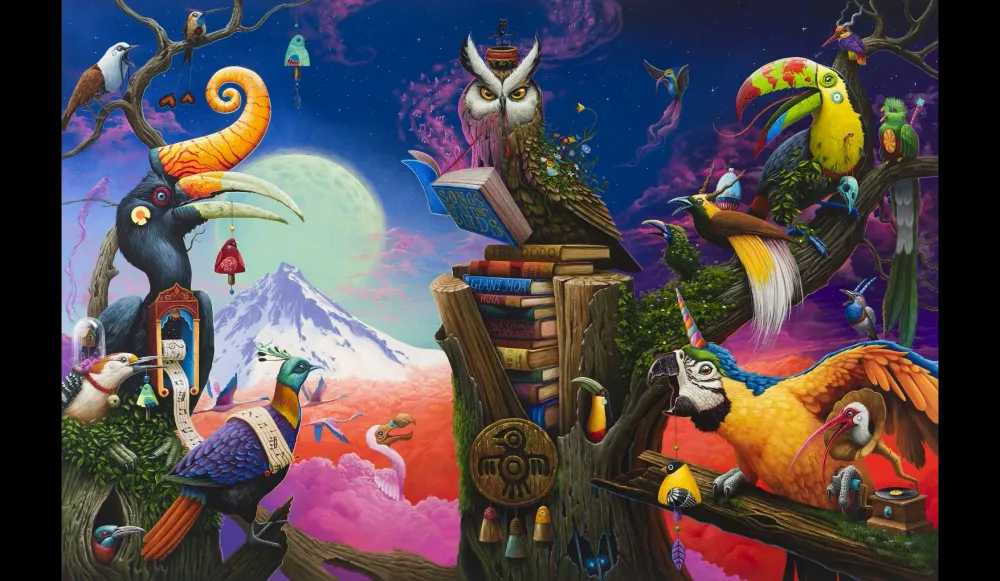 Dulk, ‘Bird Concert’, 2021, Print, Giclee Print, Spoke Art, Numbered